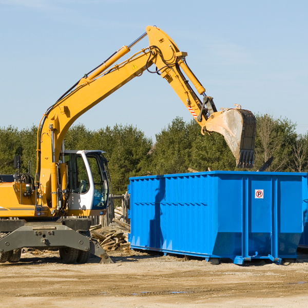 are there any restrictions on where a residential dumpster can be placed in Mallard IA